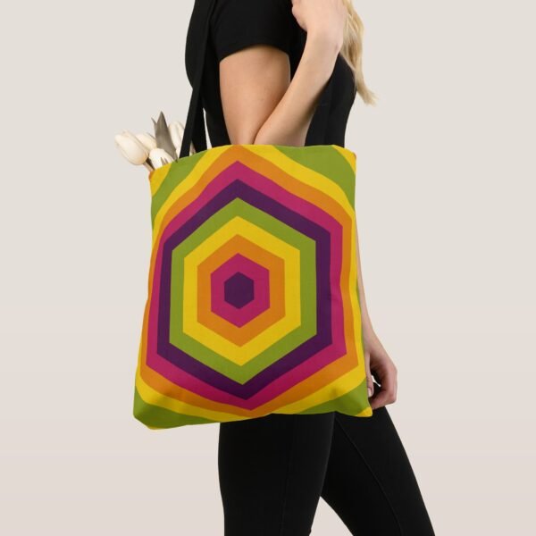 Hexa Sunset Tote Bag - Image 3