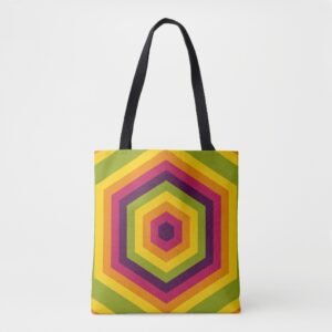 Hexa Sunset Tote Bag