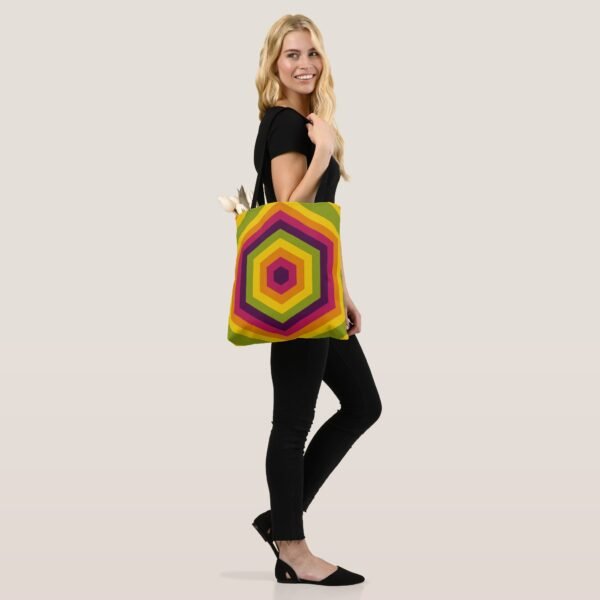 Hexa Sunset Tote Bag - Image 2