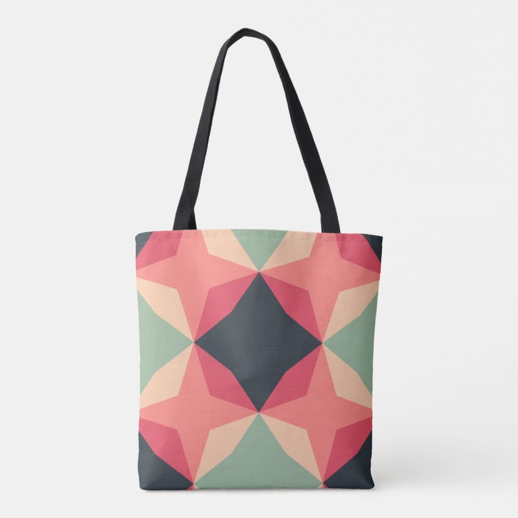 High Energy Diamond Motif Tote Bag