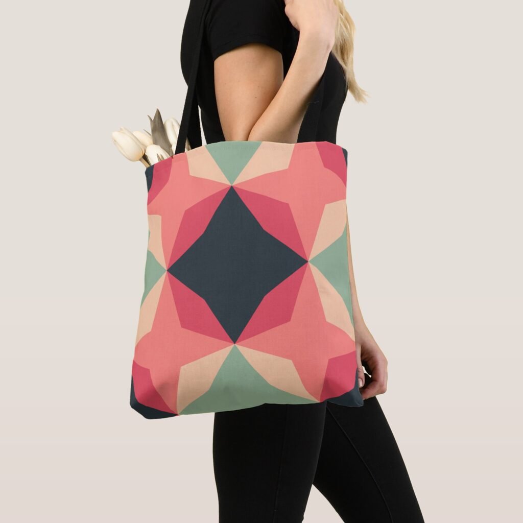 High Energy Diamond Motif Tote Bag