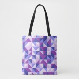 Lavender Chevrons Shuffle Tote Bag
