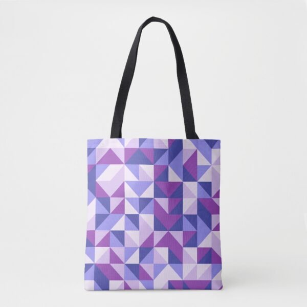 Lavender Chevrons Shuffle Tote Bag