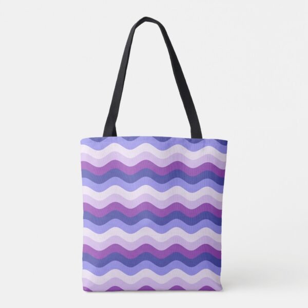 Lavender Waves Tote Bag - Image 2