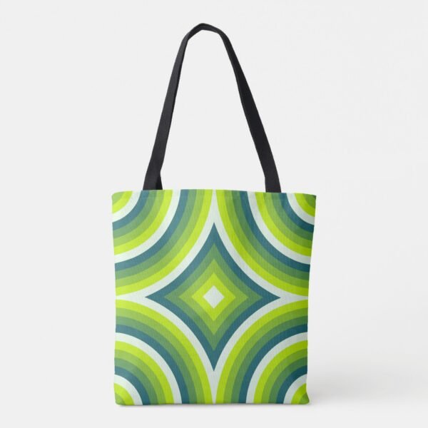 Lime Spectrum Spin Tote Bag - Image 2