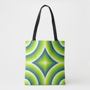 Lime Spectrum Spin Tote Bag