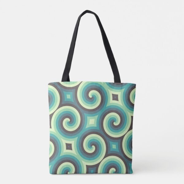 Mint Swirl Mosaic Tote Bag - Image 2