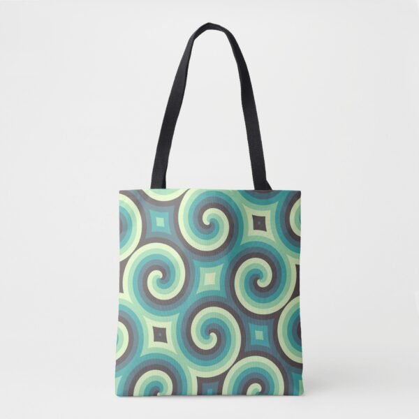 Mint Swirl Mosaic Tote Bag