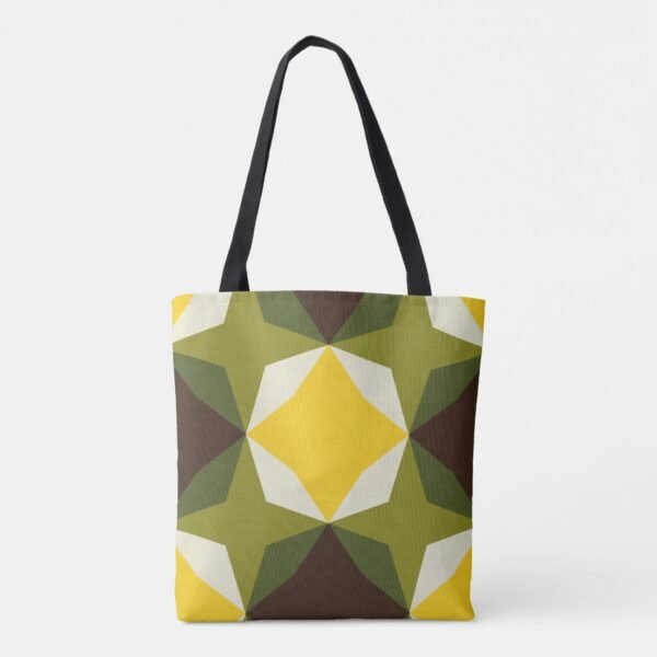 Oak Bark Diamond Motif Tote Bag - Image 5