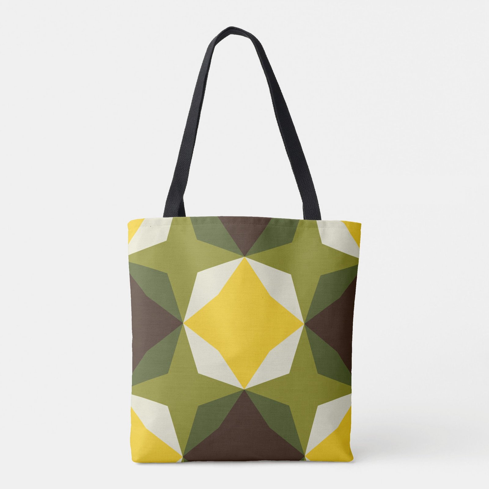 Oak Bark Diamond Motif Tote Bag - Image 5