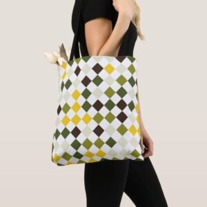 Oak Bark Harlequin Tote Bag