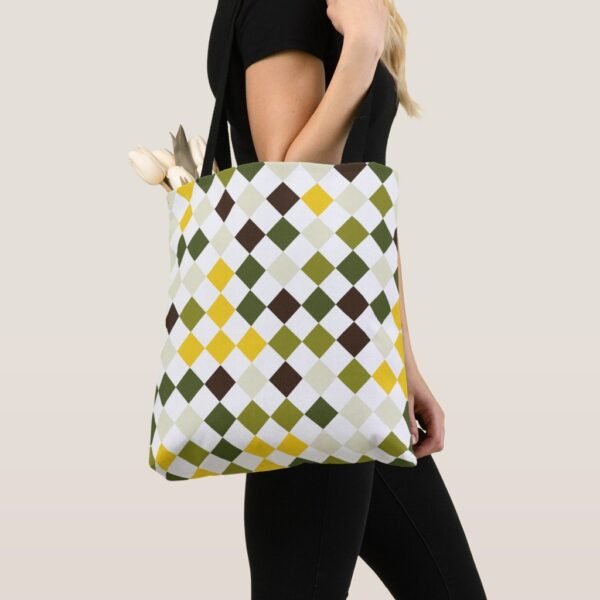 Oak Bark Harlequin Tote Bag