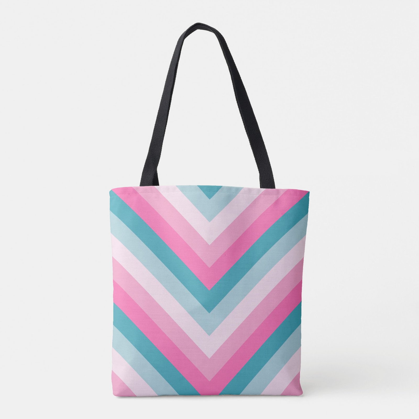 Ocean Rose Chevron Delight Tote Bag - Image 2