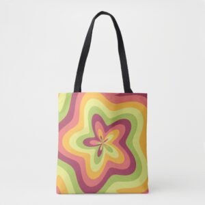 Pastel Bloom Swirl Tote Bag