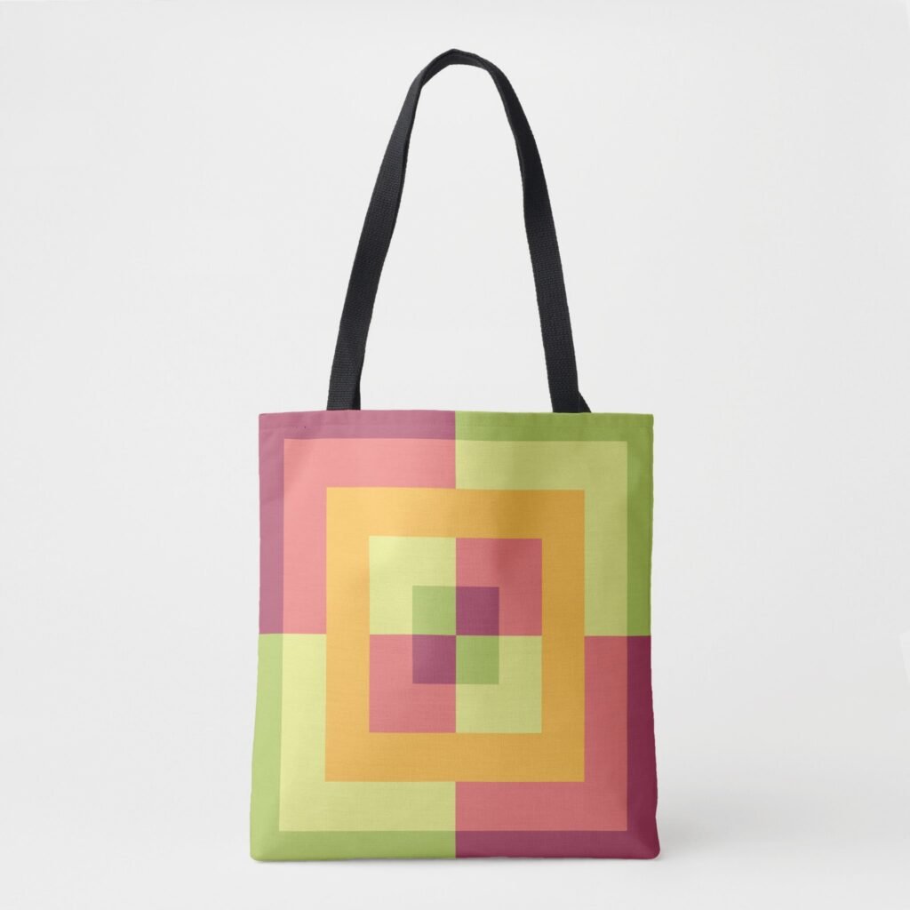 Pastel Labyrinth Tote Bag