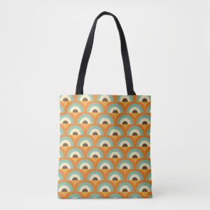 Peacock Motif Tote Bag