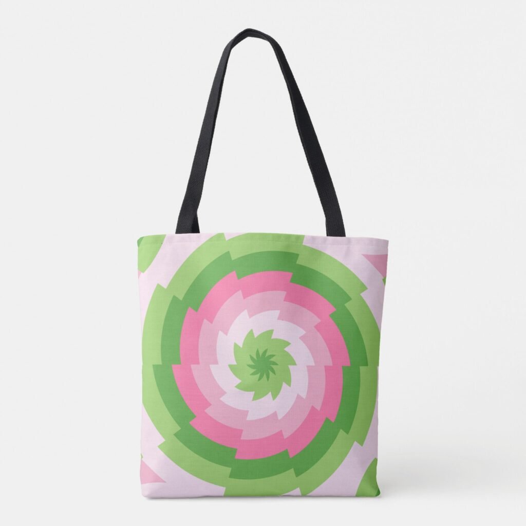 Picnic Bloom Spiral Tote Bag