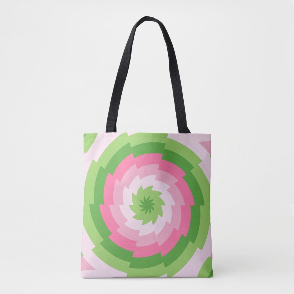 Picnic Bloom Spiral Tote Bag