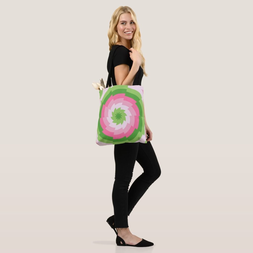 Picnic Bloom Spiral Tote Bag