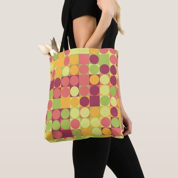 Playful Pastel Tiles Tote Bag - Image 3