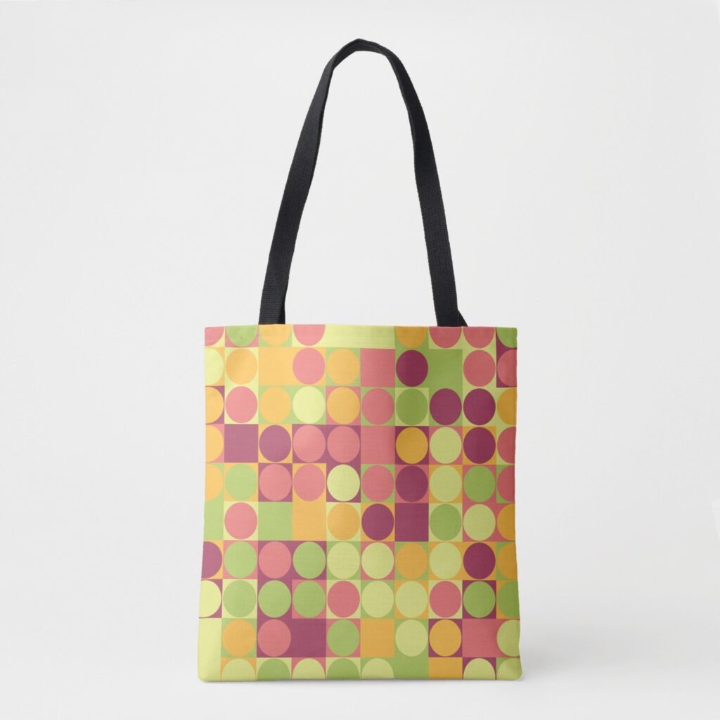 Playful Pastel Tiles Tote Bag