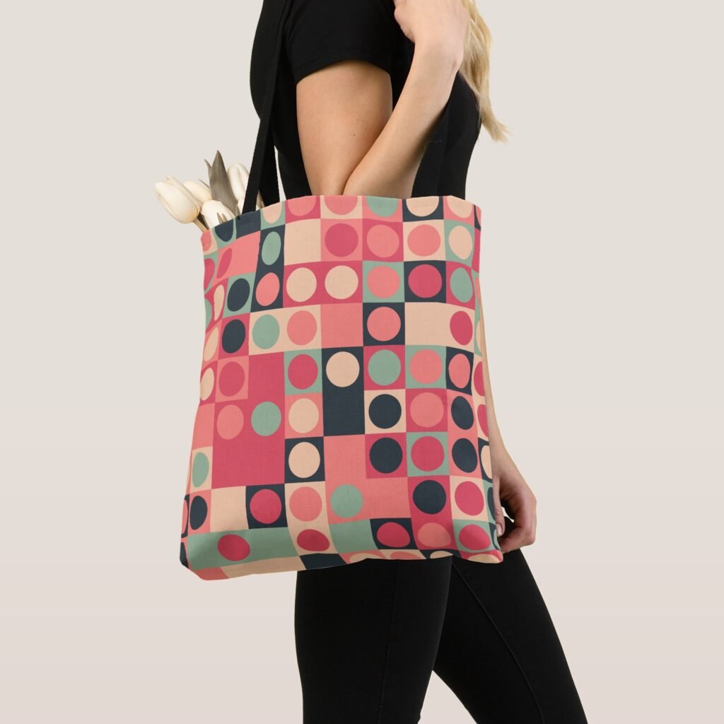 Polka Grace Labyrinth Tote Bag