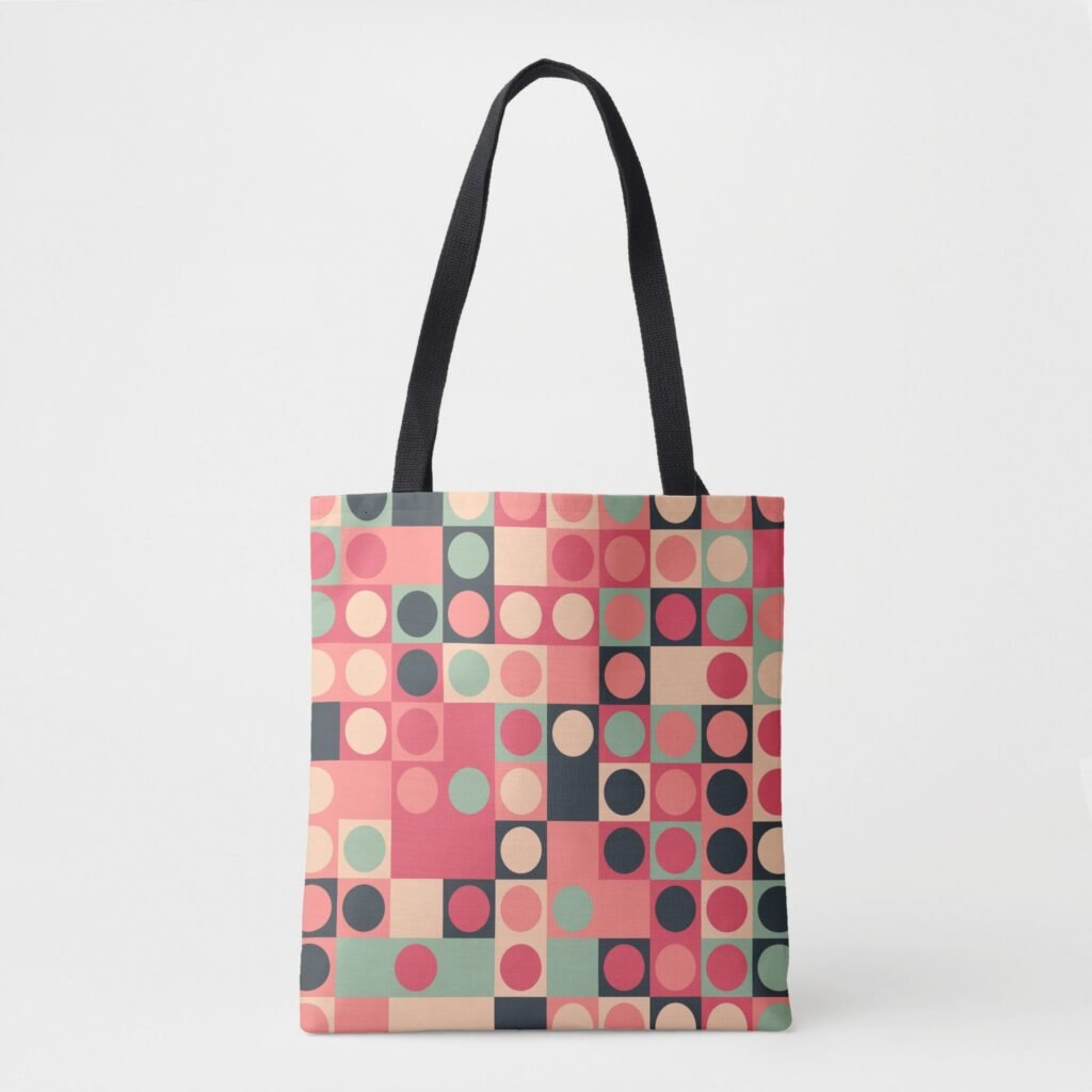 Polka Grace Labyrinth Tote Bag