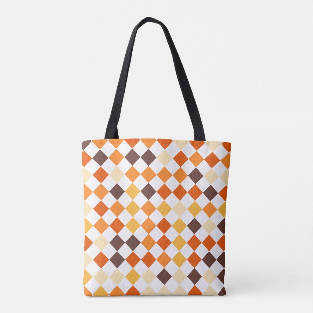 Pumpkin Fade Harlequin Tote Bag - Image 2