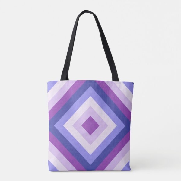 Purple Lavender Diamond Tote Bag - Image 4