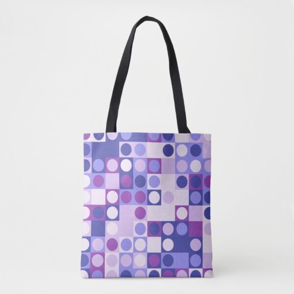 Purple Lavender Polka Tote Bag