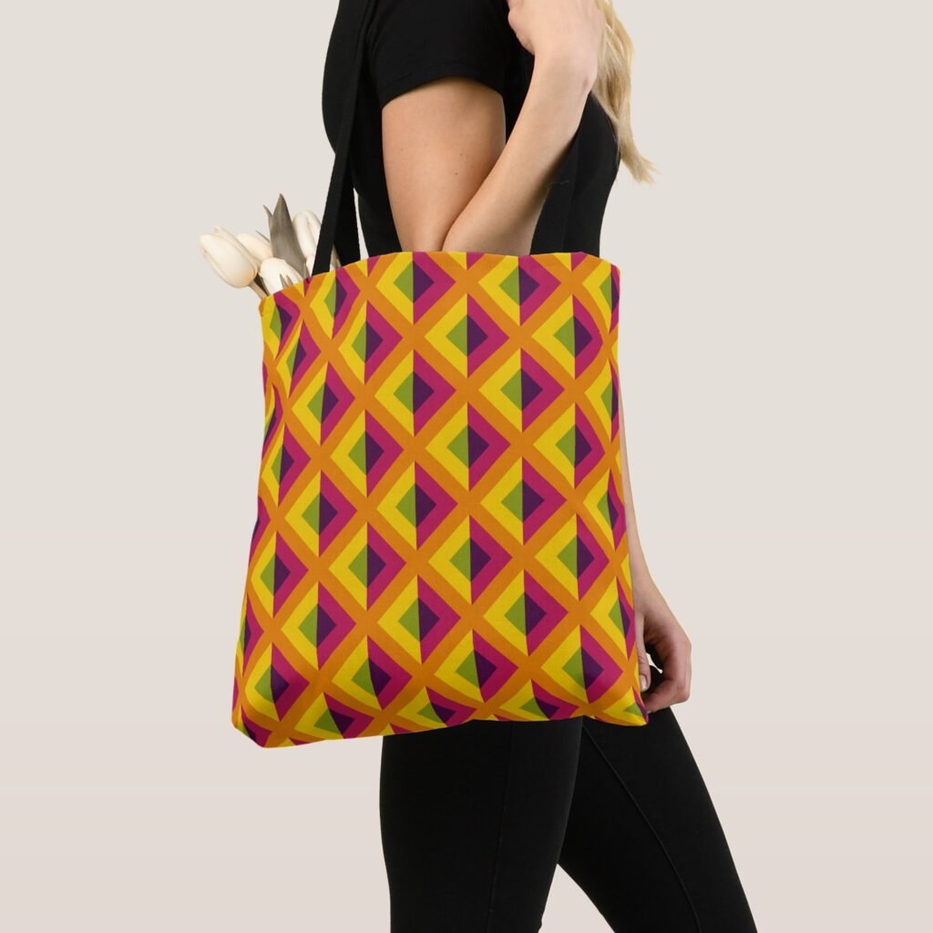 Radiant Lattice Tote Bag