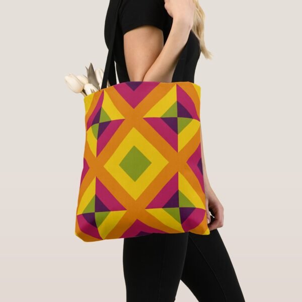 Radiant Prism Matrix Tote Bag - Image 3