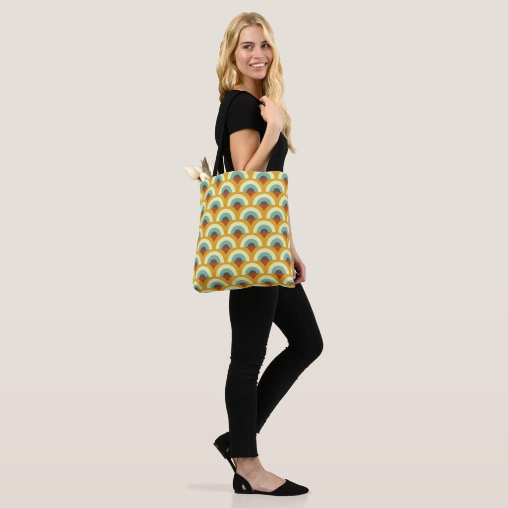 Retro PeacockTote Bag