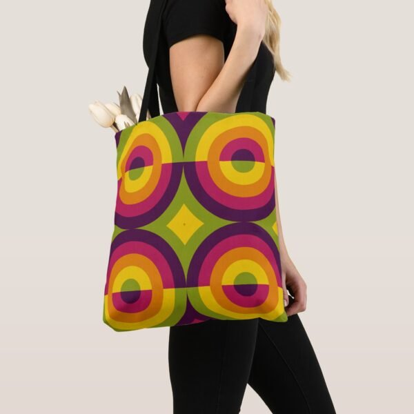 Retro Pulse Array Tote Bag - Image 3