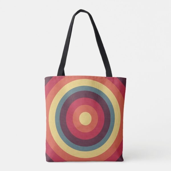 Retro Ripple Radiance Tote Bag - Image 3