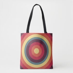 Retro Ripple Radiance Tote Bag