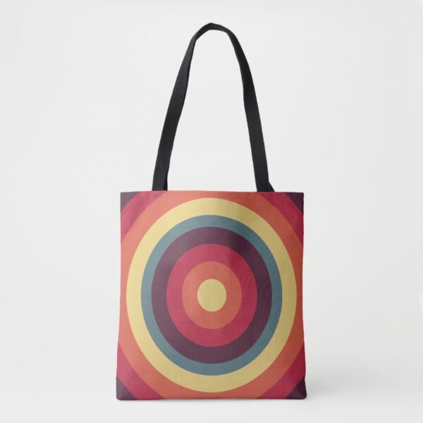 Retro Ripple Radiance Tote Bag