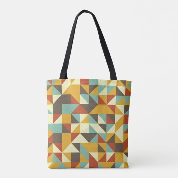 Retro Triad Kaleidoscope Tote Bag - Image 4