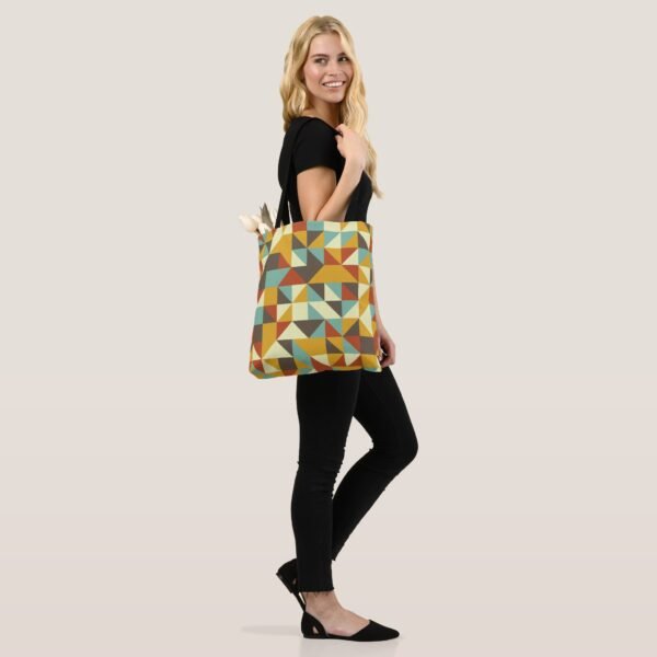 Retro Triad Kaleidoscope Tote Bag - Image 2