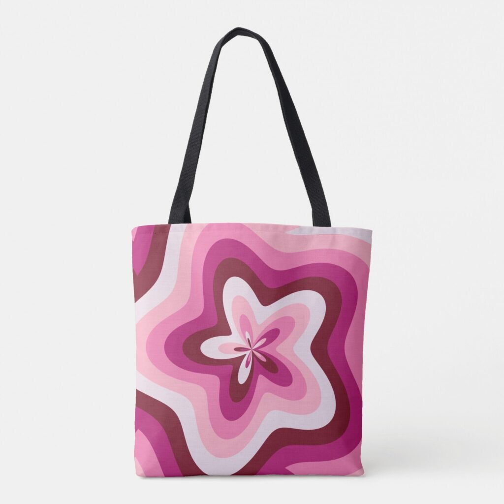 Rose Quartz Ripple Tote Bag