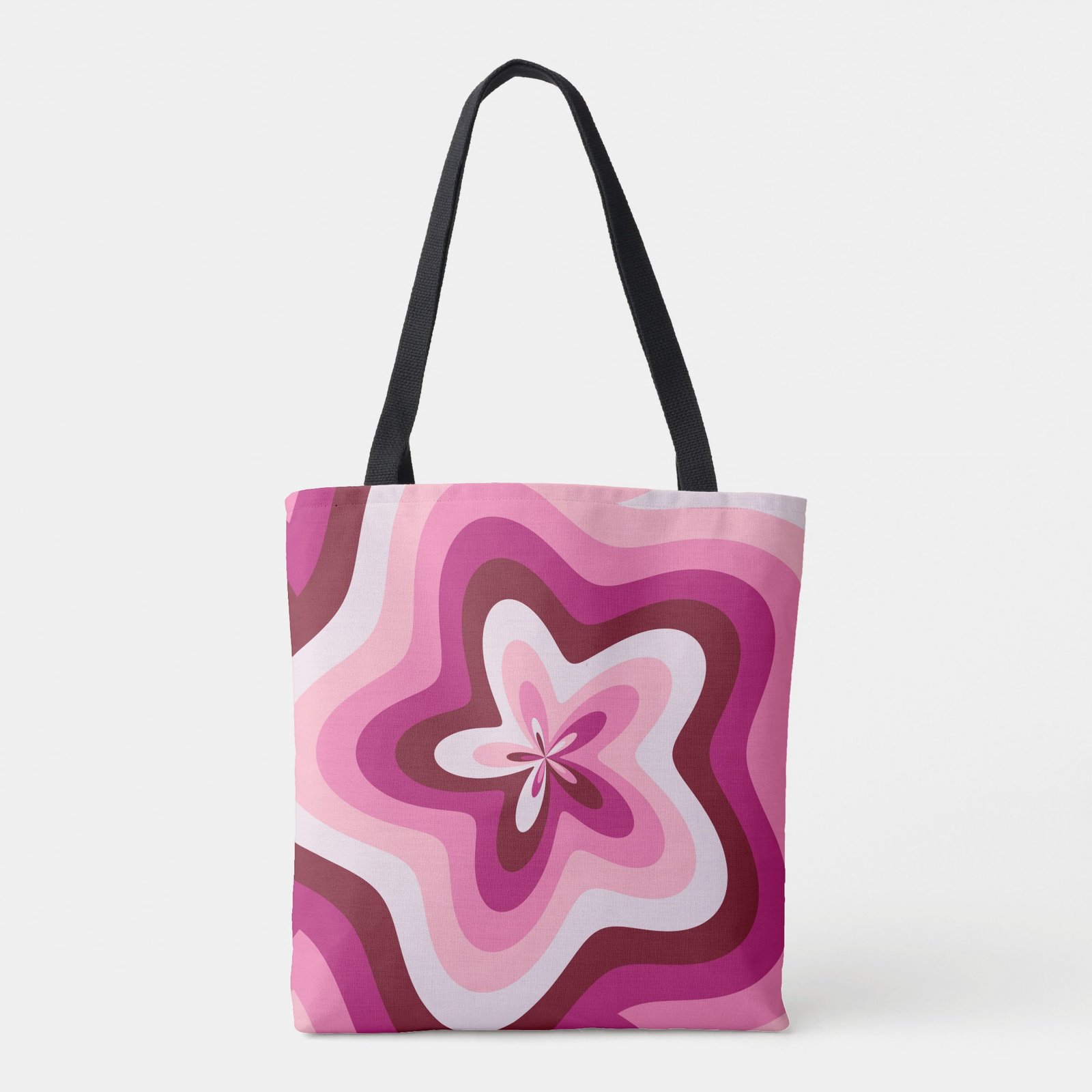 Rose Quartz Ripple Tote Bag - Image 3