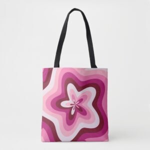Rose Quartz Ripple Tote Bag