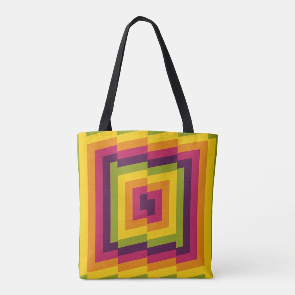 Sawtooth Symphony Tote Bag