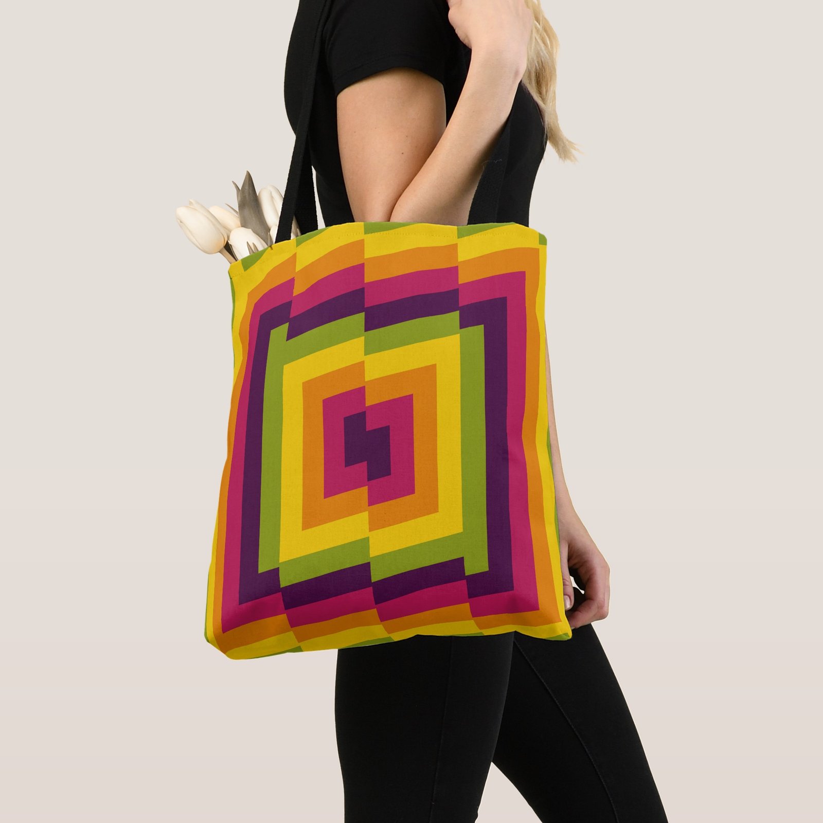 Sawtooth Symphony Tote Bag - Image 4