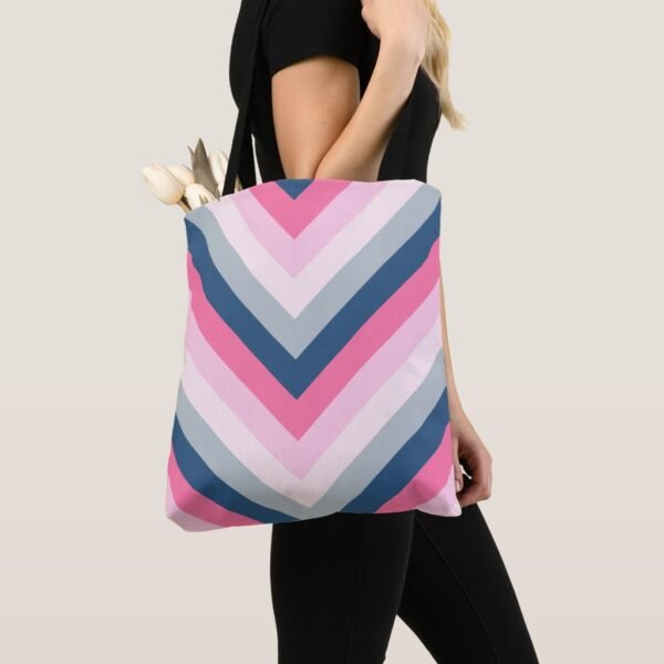 Soft Breeze Chevron Tote Bag - Image 3