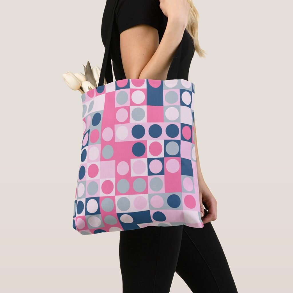 Soft Breeze Polka Tote Bag