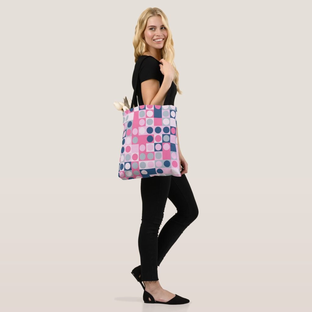 Soft Breeze Polka Tote Bag