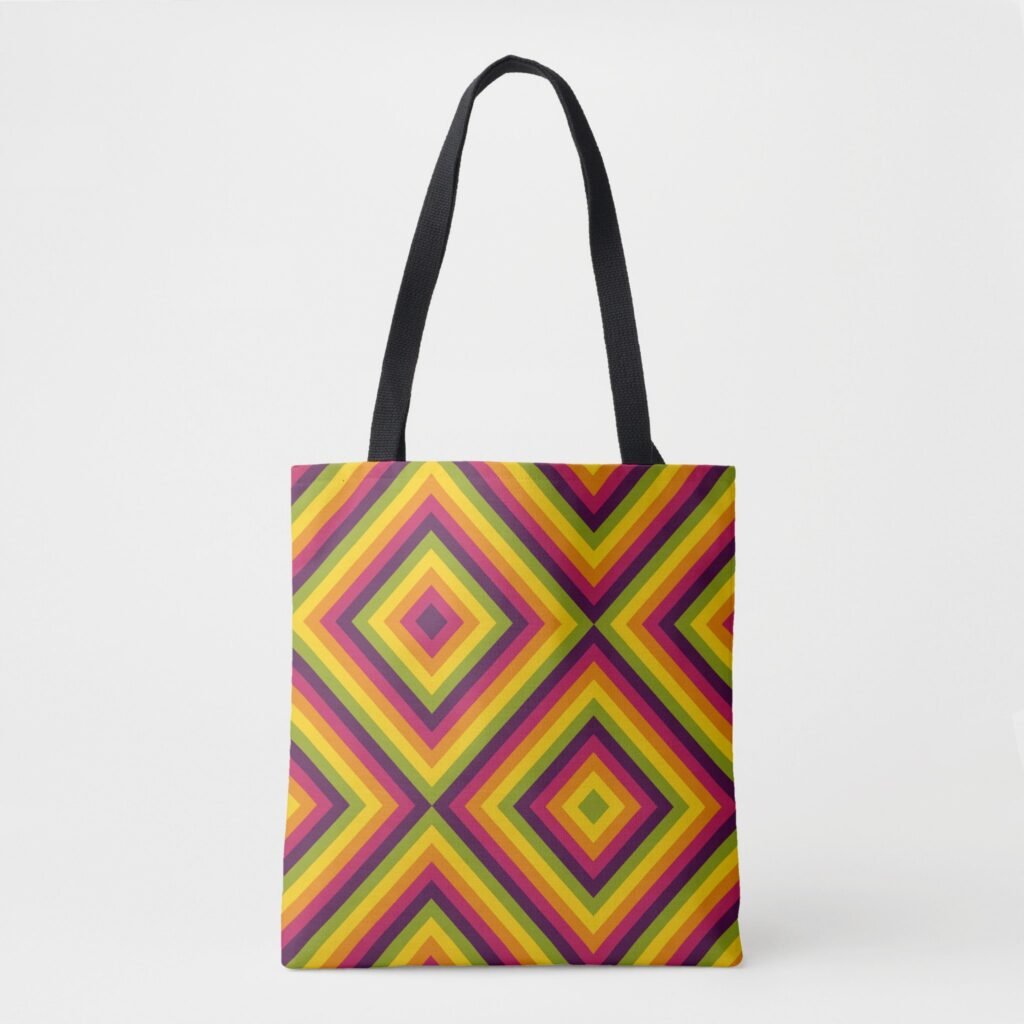 Solar Pulse Diamonds Tote Bag