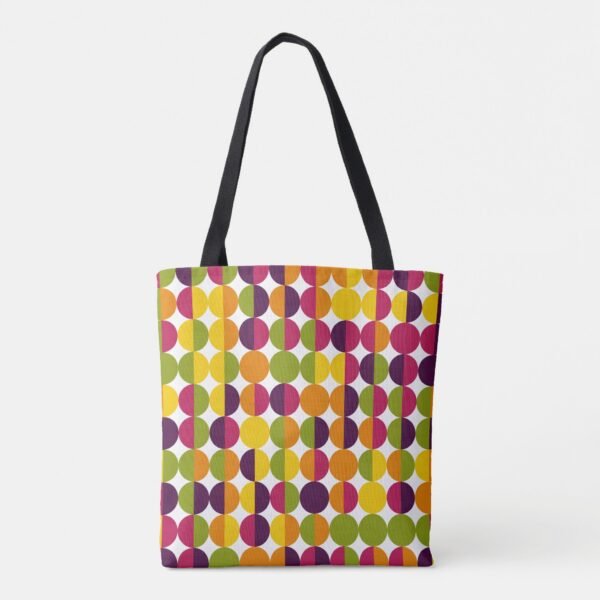 Split Pop Circles Tote Bag - Image 2