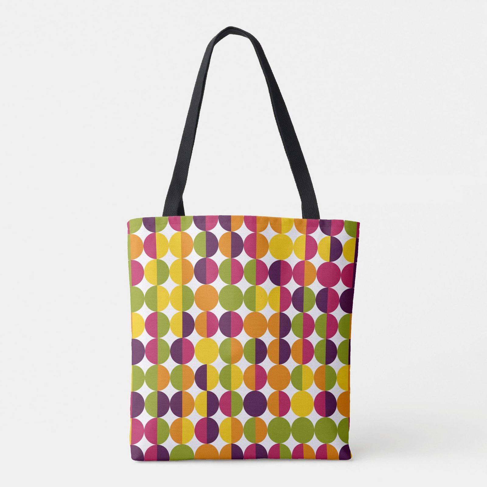 Split Pop Circles Tote Bag - Image 2